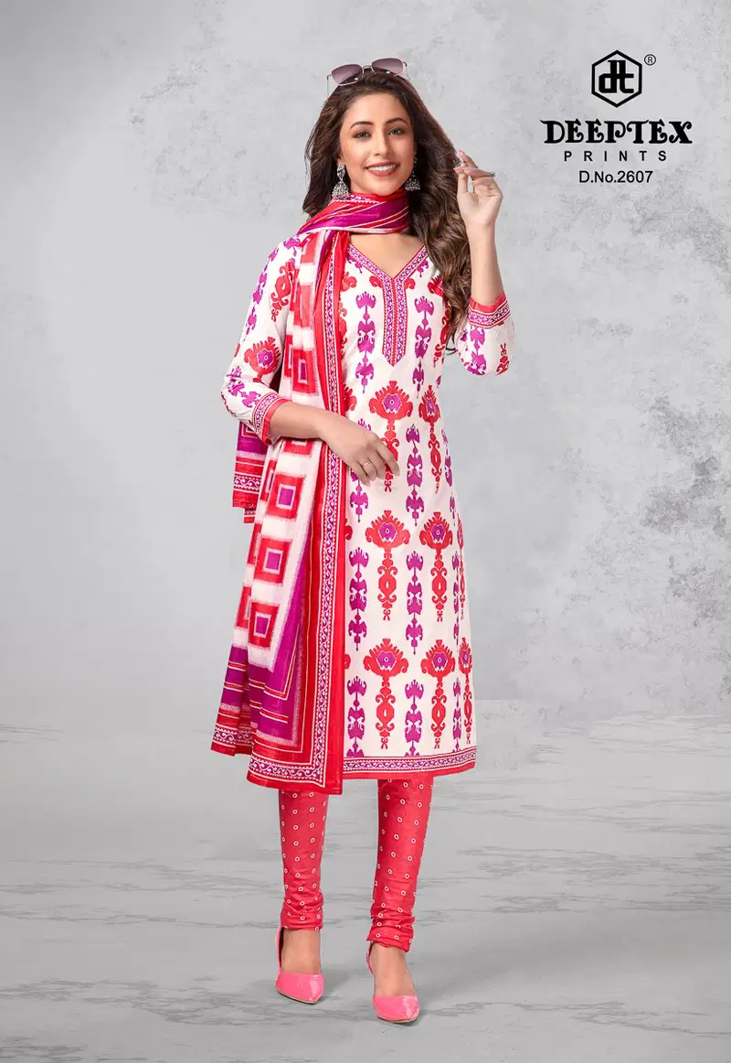 Deeptex Chief Guest Vol 26 Regular Wear Wholesale Printed Cotton Dress Material
